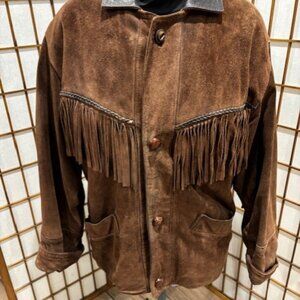 Vintage Fringed Suede Jacket
